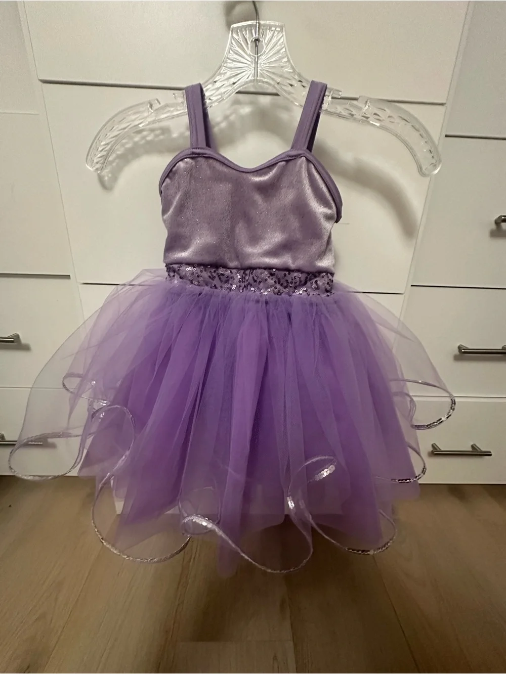 Custom Girls Purple Tulle Princess Kids Costume / Dance Dress sz 5/6